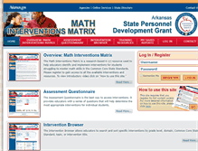 Tablet Screenshot of mathinterventions.org